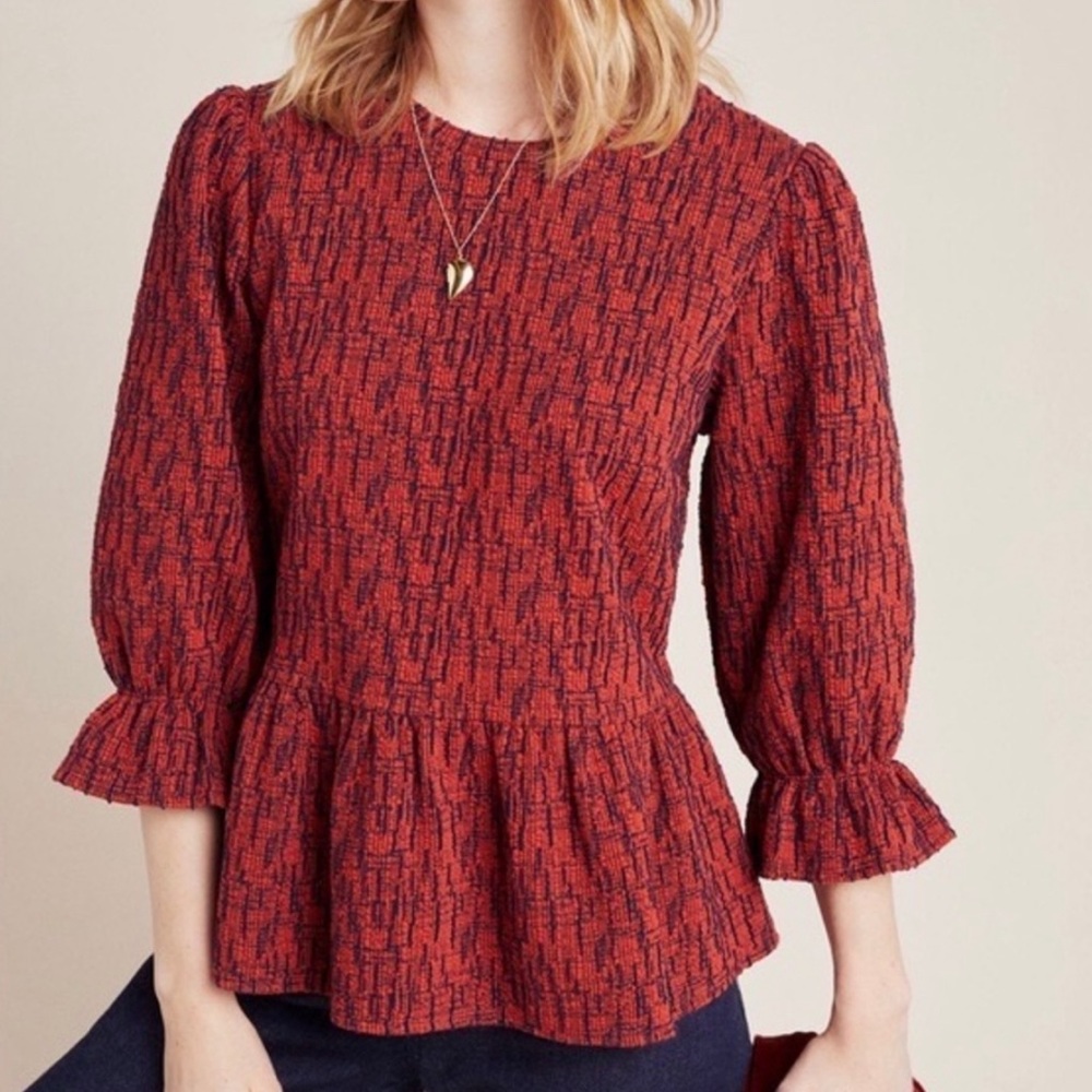 RO&DE Women's Multicolor Blouse, Size LP Anthropologie